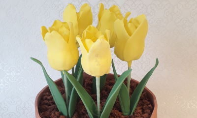 Tulipán (cukorvirág, NEM EHETŐ)