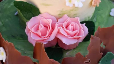 Rózsa kis méretű (fondant)