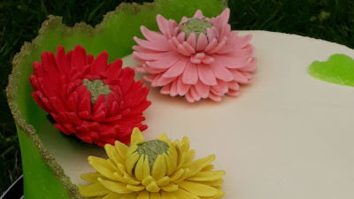 Gerbera (cukorvirág, NEM EHETŐ)