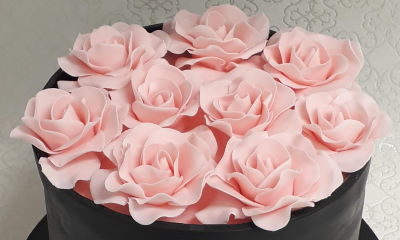 Rózsa nagy méretű (fondant)