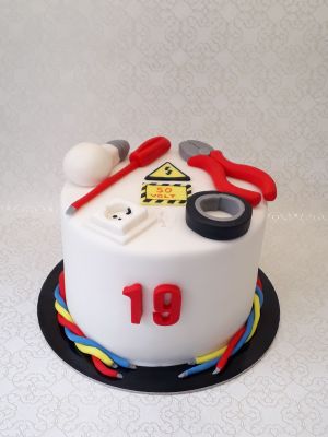 Villanyszerelő torta