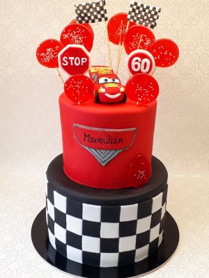 Versenyautó torta