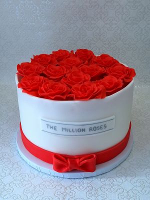 Rózsa box torta