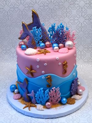 Víz alatti világ torta