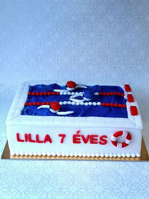 Versenyúszó torta