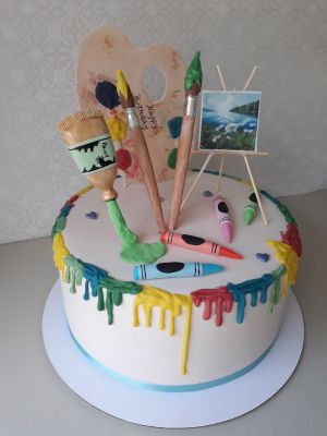 Festőművész torta