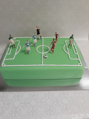 Focipálya torta